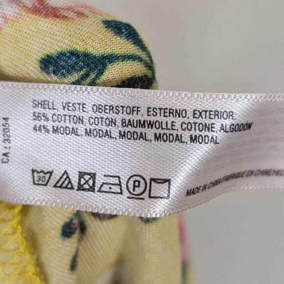 Nathalie Lété | Yellow Floral Butterfly Hedgehog Print Lounge Pants Size Extra - Picture 9 of 9